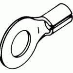 ELECTRICAL REPLACEMENT #10 RING TERMINAL (HIGH TEMPERATURE)