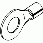 ELECTRICAL REPLACEMENT #8 RING TERMINAL (HIGH TEMPERATURE)