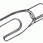 ELECTRICAL REPLACEMENT #10 SPADE TERMINAL (HIGH TEMPERATURE)