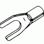ELECTRICAL REPLACEMENT #10 SPADE TERMINAL (HIGH TEMPERATURE)