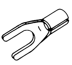 ELECTRICAL REPLACEMENT #10 SPADE TERMINAL (HIGH TEMPERATURE)
