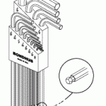 KITS REPLACEMENT L-HEX WRENCH SET (INCH)