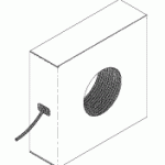 DENTSPLY REPLACEMENT BRAIDED TUBING (1/4" OD BLUE) (BOX OF 100 ft.)