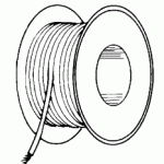 ELECTRICAL REPLACEMENT HIGH TEMPERATURE WIRE (#20 AWG, ORANGE)