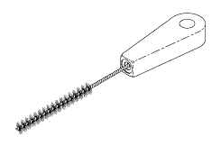 ACCESSORIES AND SUPPLIES REPLACEMENT WIRE BRUSH (1/2" DIA)