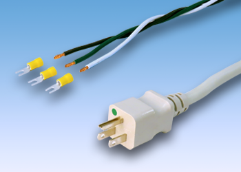 TECH WEST REPLACEMENT HOSPITAL GRADE POWER CORD (15A @125VAC, 10FT)