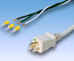 TECH WEST REPLACEMENT HOSPITAL GRADE POWER CORD (15A @125VAC, 10FT)