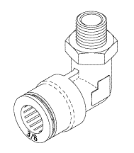 MEDIVATORS® REPLACEMENT SWIVEL ELBOW (3/8" PUSH-IN x 1/8" MPT)