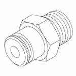 PLUMBING REPLACEMENT MALE CONNECTOR (5/32" PUSH-IN x 1/8" MPT)