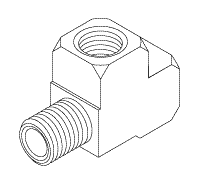 AIR TECHNIQUES REPLACEMENT STREET TEE (1/4" NPT)