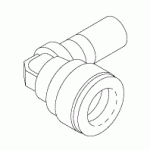 PLUMBING REPLACEMENT ELBOW FITTING (3/8" PUSH-IN X 3/8" STEM)