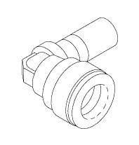 PLUMBING REPLACEMENT ELBOW FITTING (3/8" PUSH-IN X 3/8" STEM)