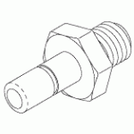 PLUMBING REPLACEMENT FITTING (3/8" STEM X 1/4" MPT)