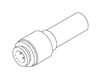 MEDIVATORS® REPLACEMENT FITTING (1/4" PUSH-IN X 3/8" STEM)