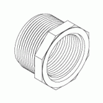 DENTAL-EZ REPLACEMENT ADAPTOR (1-1/2" MPT x 1-1/4" FPT)