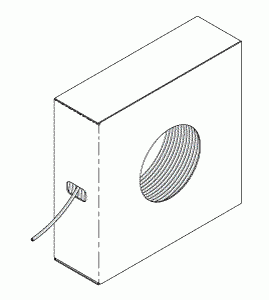 DENTSPLY REPLACEMENT TUBING (.107" ID x 3/16" OD BLUE) (BOX OF 100 ft.)