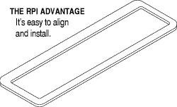 SCICAN REPLACEMENT FASCIA GASKET