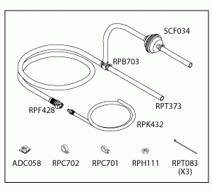 SCICAN REPLACEMENT DRAIN KIT WITH PUMP FILTER