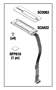 SCICAN REPLACEMENT LCD KIT