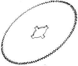 BURNETT INSTRUMENT, INC. REPLACEMENT CAST CUTTER BLADE (2-1/2")
