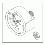 TUTTNAUER® REPLACEMENT PRESSURE GAUGE WITH INDICATOR