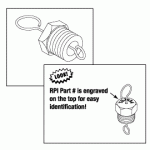 TUTTNAUER® REPLACEMENT AIR JET VALVE (BLACK TOP)