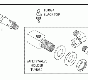 TUTTNAUER® REPLACEMENT SAFETY VALVE HOLDER KIT (37 PSI)