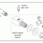 TUTTNAUER® REPLACEMENT SAFETY VALVE HOLDER KIT (40 PSI)