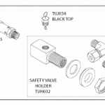 TUTTNAUER® REPLACEMENT SAFETY VALVE HOLDER KIT (40 PSI)