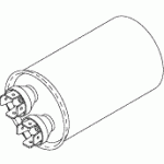 TECH WEST REPLACEMENT CAPACITOR (25μf, 370VAC)