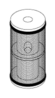 DENTAL-EZ REPLACEMENT OIL FILTER ELEMENT