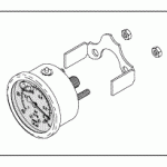 AIR TECHNIQUES REPLACEMENT VACUUM GAUGE (LIQUID FILLED)