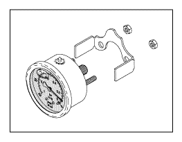 AIR TECHNIQUES REPLACEMENT VACUUM GAUGE (LIQUID FILLED)
