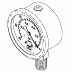 DENTAL-EZ REPLACEMENT VACUUM GAUGE