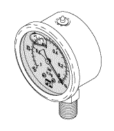 DENTAL-EZ REPLACEMENT VACUUM GAUGE (LIQUID FILLED) 1 DENTAL-EZ REPLACEMENT VACUUM GAUGE (LIQUID FILLED)