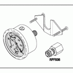 DENTAL-EZ REPLACEMENT VACUUM GAUGE (LIQUID FILLED)