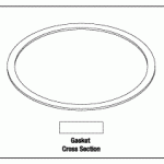 AIR TECHNIQUES REPLACEMENT CAS COVER GASKET