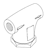 AIR TECHNIQUES REPLACEMENT STRAINER (WATER-1/8")