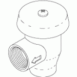 AIR TECHNIQUES REPLACEMENT ANTI-SYPHON VALVE (3/8")