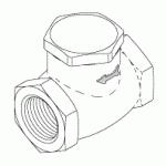 AIR TECHNIQUES REPLACEMENT CHECK VALVE (3/4")