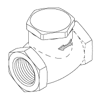 AIR TECHNIQUES REPLACEMENT CHECK VALVE (3/4")
