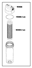 DENTAL-EZ REPLACEMENT FILTER HOUSING ASSEMBLY