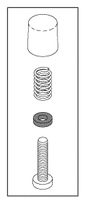 MATRX/MIDMARK REPLACEMENT PRESSURE RELIEF BUTTON KIT