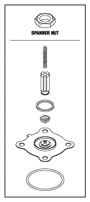 DENTAL-EZ REPLACEMENT SOLENOID VALVE REPAIR KIT 1 DENTAL-EZ REPLACEMENT SOLENOID VALVE REPAIR KIT