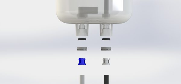 VANIMAN REPLACEMENT QUICK DISCONNECT FERRULE (TANK BOTTOM) (GRAY)