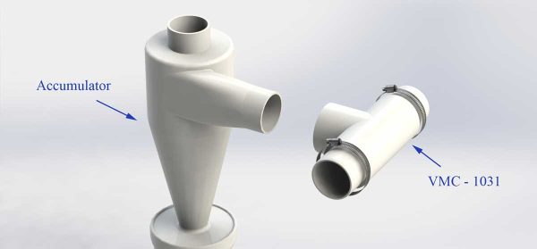 VANIMAN LARGE ACCUMULATOR TEE (3” HOSE)